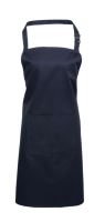 ‘COLOURS’ BIB APRON WITH POCKET Navy