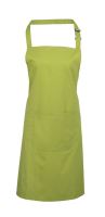 ‘COLOURS’ BIB APRON WITH POCKET Lime