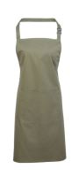 ‘COLOURS’ BIB APRON WITH POCKET Sage