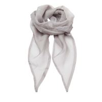 'COLOURS COLLECTION' PLAIN CHIFFON SCARF Silver