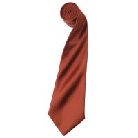 'COLOURS COLLECTION' SATIN TIE Chestnut