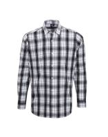 'GINMILL' CHECK - MEN'S LONG SLEEVE COTTON SHIRT 