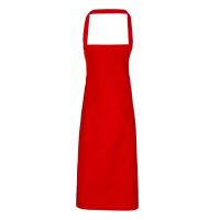 100% COTTON BIB APRON Red