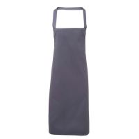 100% COTTON BIB APRON Steel