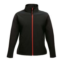 ABLAZE WOMEN'S PRINTABLE SOFTSHELL Black/Classic Red