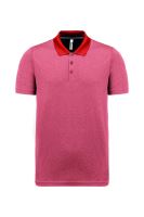 ADULT SHORT-SLEEVED MARL POLO SHIRT Coral Heather