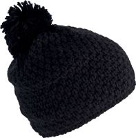 BOBBLE BEANIE IN THICK KNIT