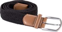 BRAIDED ELASTICATED BELT Black