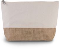 CANVAS & JUTE POUCH Natural/Natural