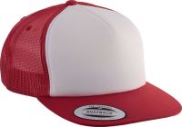 CLASSIC TRUCKER CAP - 5 PANELS Red/White/Red