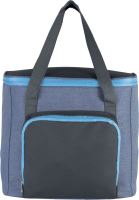 COOL BAG WITH ZIPPED POCKET Light Blue Heather/Dark Grey