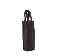 COTTON CANVAS BOTTLE BAG Black