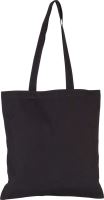 COTTON CANVAS SHOPPER BAG Black