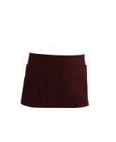 COTTON SHORT APRON Wine