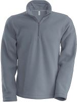 ENZO - ZIP NECK MICROFLEECE JACKET Convoy Grey