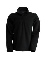 ENZO - ZIP NECK MICROFLEECE JACKET Black