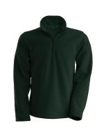 ENZO - ZIP NECK MICROFLEECE JACKET Forest Green