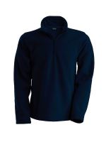 ENZO - ZIP NECK MICROFLEECE JACKET Navy