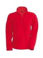 ENZO - ZIP NECK MICROFLEECE JACKET Red