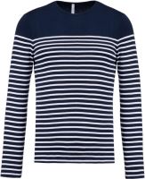 FÉRFI HOSSZÚ UJJÚ BRETON CSÍKOS FELSŐ Striped Navy/White