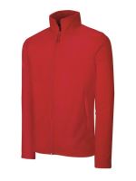 FULL ZIP MICROFLEECE JACKET Red