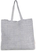 JUCO STRIPED SHOPPER BAG Iris Blue/Natural