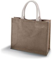 JUTE BEACH BAG Cappuccino