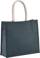 JUTE BEACH BAG Midnight Blue