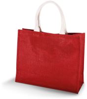 JUTE BEACH BAG Wine