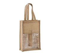 JUTE BOTTLE BAG Natural