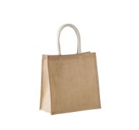 JUTE CANVAS TOTE - LARGE Natural