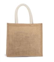 JUTE CANVAS TOTE - MEDIUM