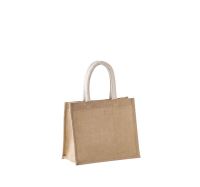 JUTE CANVAS TOTE - MEDIUM Natural