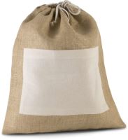 JUTE DRAWSTING BAG