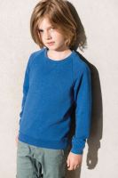 KIDS' ORGANIC RAGLAN SLEEVE SWEATSHIRT Black