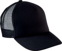 KIDS' TRUCKER MESH CAP - 5 PANELS Black