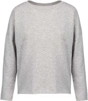 LADIES' OVERSIZED SWEATSHIRT Light Grey Heather