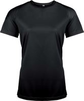 LADIES' SHORT-SLEEVED SPORTS T-SHIRT Black