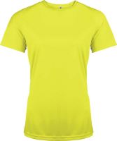 LADIES' SHORT-SLEEVED SPORTS T-SHIRT Fluorescent Yellow