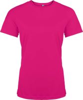 LADIES' SHORT-SLEEVED SPORTS T-SHIRT Fuchsia