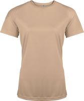 LADIES' SHORT-SLEEVED SPORTS T-SHIRT Sand