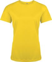 LADIES' SHORT-SLEEVED SPORTS T-SHIRT True Yellow