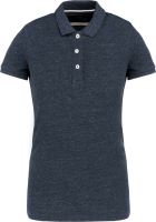 LADIES' VINTAGE SHORT SLEEVE POLO SHIRT Night Blue Heather