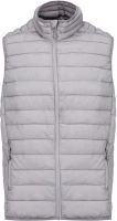 MEN’S LIGHTWEIGHT SLEEVELESS FAKE DOWN JACKET Marl Silver