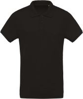 MEN'S ORGANIC PIQUÉ SHORT-SLEEVED POLO SHIRT Black