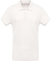 MEN'S ORGANIC PIQUÉ SHORT-SLEEVED POLO SHIRT Cream