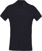 MEN'S ORGANIC PIQUÉ SHORT-SLEEVED POLO SHIRT French Navy Heather