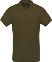 MEN'S ORGANIC PIQUÉ SHORT-SLEEVED POLO SHIRT Mossy Green