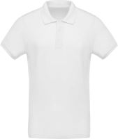 MEN'S ORGANIC PIQUÉ SHORT-SLEEVED POLO SHIRT White