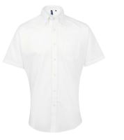 MEN’S SHORT SLEEVE SIGNATURE OXFORD SHIRT White